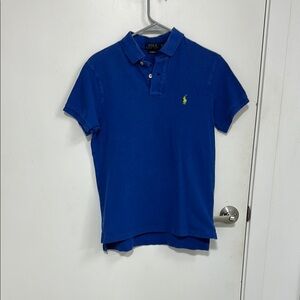 Polo by Ralph Lauren Blue Piqué Polo Shirt with Embroidered Logo